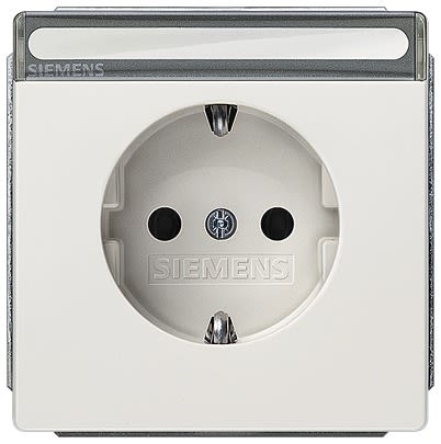 Siemens 5UB18 Red Electrical Socket, 16A, Schuko [5UB1856]; 610-984