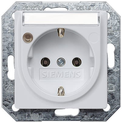 Siemens 5UB19 Electrical Socket, 16A, Schuko [5UB1935]; 610-990