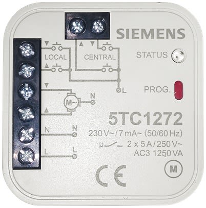 Siemens Blind & Roller Control Switch,5A, 5TC12 Series [5TC1272]; 611-006