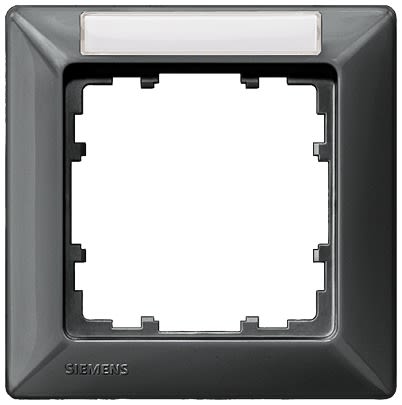 Siemens Carbon Fibre 1 Gang Mounting Plate Thermoplastic Mounting Frame [5TG2551-7]; 611-033