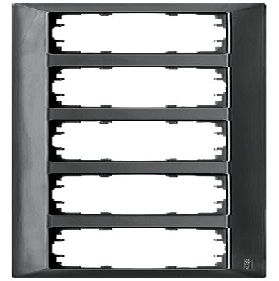 Siemens Carbon Fibre 5 Gang Mounting Plate Thermoplastic Mounting Frame [5TG2555-6]; 611-035