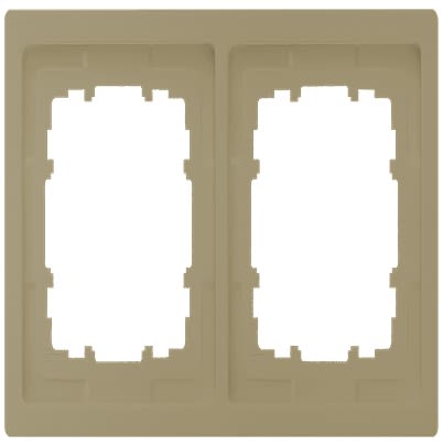 Siemens Gold 2 Gang Mounting Plate Thermoplastic Mounting Frame [5TG1322-0MG]; 611-059