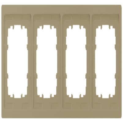 Siemens Gold 4 Gang Mounting Plate Thermoplastic Mounting Frame [5TG1324-0MG]; 611-062
