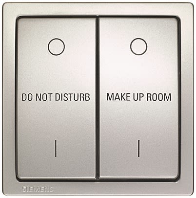 Siemens Do Not Disturb/Make Up Room Switch, 2 Way, 2 Gang, 5TD2863 [5TD2863-1]; 611-075
