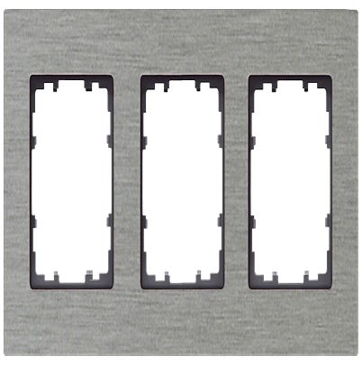 Siemens Aluminium 3 Gang Mounting Plate Aluminium Mounting Frame [5TG1123-0]; 611-081