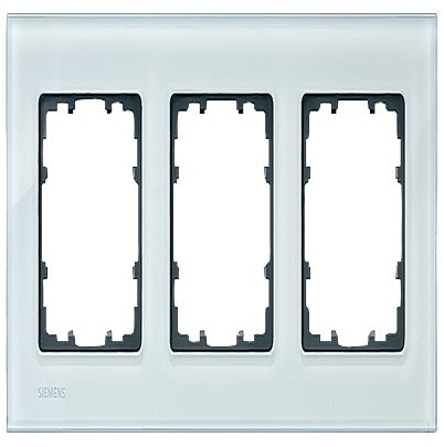 Siemens Green 3 Gang Mounting Plate Glass Mounting Frame [5TG1203-0]; 611-083