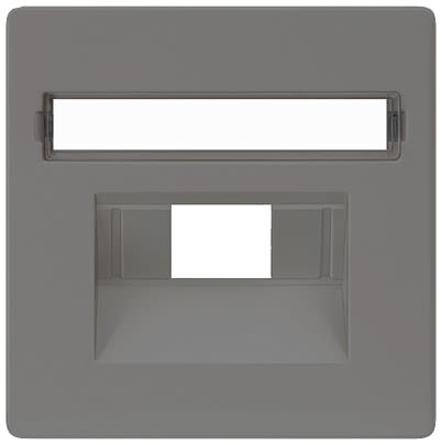 Siemens Carbon Fibre 1 Gang Cover Plate Thermoplastic Cover Plate [5TG1228]; 611-085