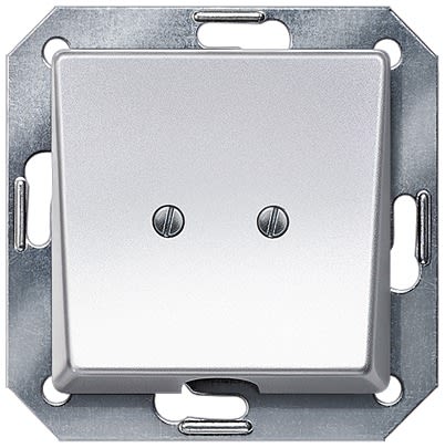 Siemens Aluminium 1 Gang Face Plate Thermoplastic Outlet Plate [5TG1251]; 611-086