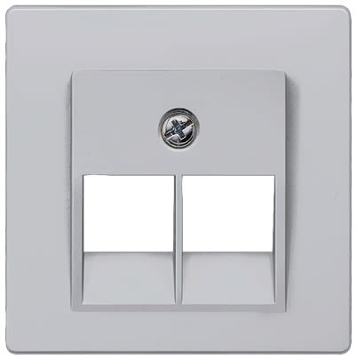 Siemens Aluminium 1 Gang Cover Plate Thermoplastic Cover Plate [5TG1261]; 611-087