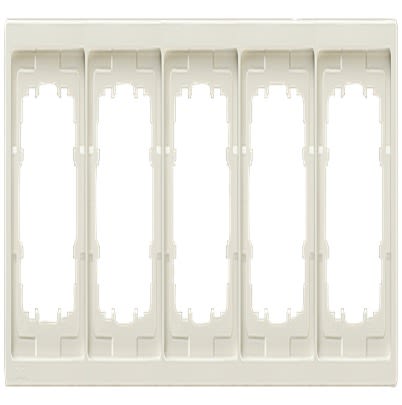 Siemens Off White 5 Gang Mounting Plate Thermoplastic Mounting Frame [5TG1325-1]; 611-088