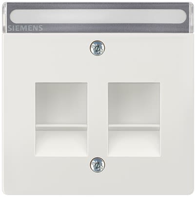 Siemens Off White 1 Gang Cover Plate Thermoplastic Cover Plate [5TG1343-1]; 611-092