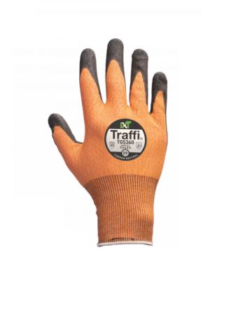 Traffi Traffi Amber Elastane, HPPE, Nylon, Steel Chemical Resustant, Cut Resistant, Dry Environment, Heat Resistant, [TG5360-AM-6-PACK]; 611-134
