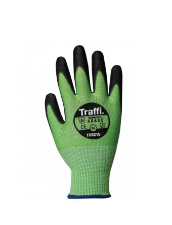 Traffi Traffi Green HPPE, Nylon, Polyester Abrasion Resistant, Chemical Resistant, Cold Resistant, Heat Resistant Work [TG5210-GR-7-PACK]; 611-150