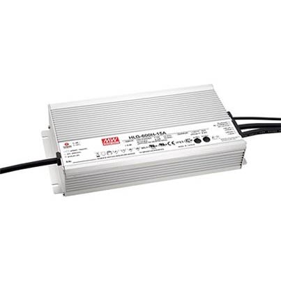 MEAN WELL LED Driver, 30V Output, 600W Output, 20A Output, Constant Current / Constant Voltage Dimmable [HLG-600H-30A]; 611-348