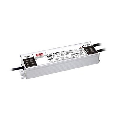 MEAN WELL LED Driver, 48V Output, 185W Output, 3.9A Output, Constant Current / Constant Voltage Dimmable [HLG-185H-48AB]; 611-353