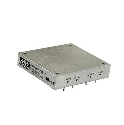 MEAN WELL MHB DC-DC Converter, 12V dc/ 0 → 8.3A Output, 18 → 36 V dc Input, 100W, Through Hole, +100°C [MHB100-24S12]; 611-364
