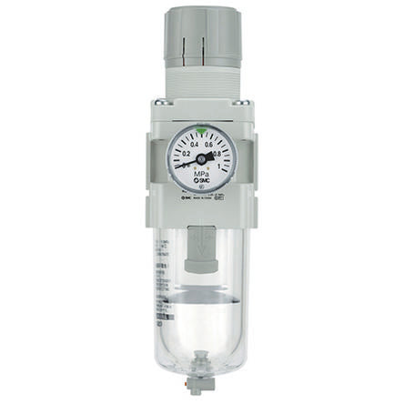 SMC AW20 Filter Regulator, 5μm, NPT 1/4, Automatic, 10 bar, AW20-N02-CZ-D [AW20-N02-CZ-D]; 611-787