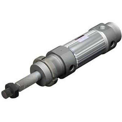 SMC Double Acting Cylinder - C76E32-200S, 32mm Bore, 25mm Stroke, C76 Series Series, Double Acting [C76E32-200S]; 612-191