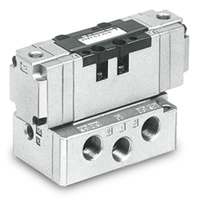SMC Air Operated Valve Pneumatic Solenoid Valve - Pilot/Air VSA7 Series 24V dc [EVSA7-6-FG-S-1M]; 612-515