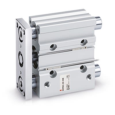 SMC Double Acting Cylinder - MGPL32TF-25Z-XC6A, 32mm Bore, 25mm Stroke, Double Acting [MGPL32TF-25Z-XC6A]; 612-523