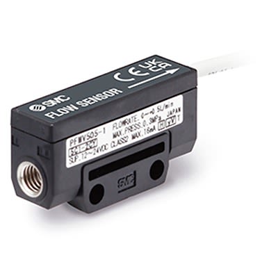 SMC PFMV5 Series Flow Switch Flow Sensor for Air, Gas, Liquid, Water, 3 L/min Max [PFMV530-1-NA]; 612-532