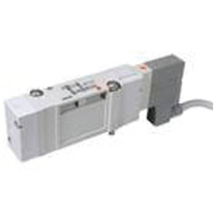 SMC 2 Position Single Pneumatic Solenoid Valve - Solenoid/Solenoid G 1/4 SV2100 Series 24V dc [SV2100-5W1U-02F]; 612-536