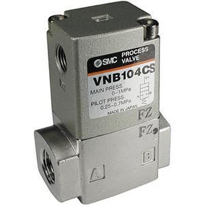 SMC Normally Closed Pneumatic Solenoid Valve - Solenoid/Solenoid NPT 1 VNB Series [VNB601CS-N40A]; 612-648