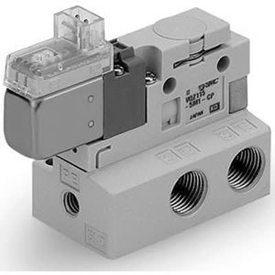 SMC 3 Port Solenoid Valve Pneumatic Solenoid Valve - Solenoid/Solenoid Rc 1 VQZ115 Series 24V dc [VQZ115-5G1-CP-Q]; 612-655