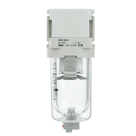 SMC AF20 series 5μm G 1/4 10 bar Pneumatic Filter with Automatic drain [AF20-F02C-C-D]; 612-770