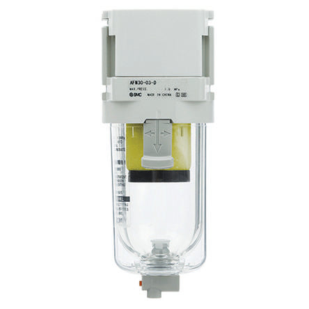 SMC 200 L/min NPT 1/4 Mist Separator, 0.3μm filtration, 0.5bar to 10 bar [AFM20-N02-Z-D]; 612-778