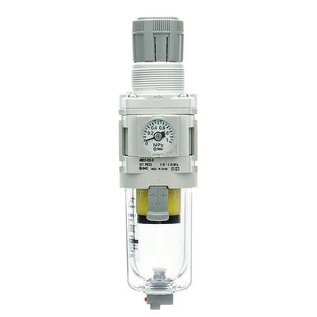 SMC AWM20 Filter Regulator, 5μm, G 1/4, Automatic, 10 bar, AWM20-F02CE-D [AWM20-F02CE-D]; 613-170
