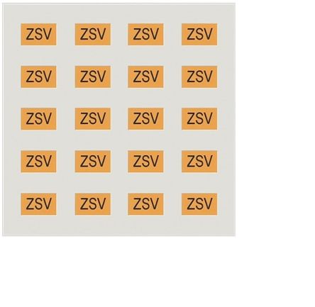 Siemens Orange Adhesive Label Sheet, Pack of 20EA [5UH1085]; 613-330