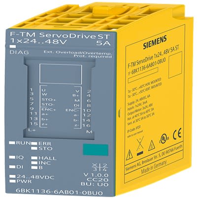 Siemens Motor Controller, 24 → 48 V dc, 5 A, Servo Controller Function, 24 → 48 V dc [6BK1136-6AB01-0BU0]; 613-332