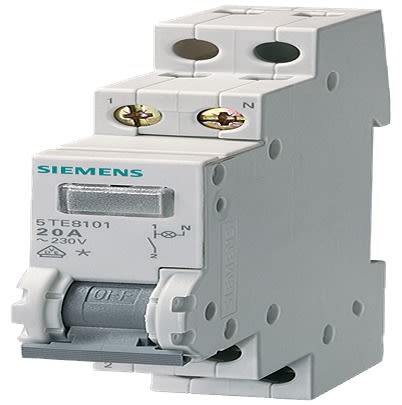 Siemens 1 Pole Panel Mount Isolator Switch - 20A Maximum Current, 0.7W Power Rating [5TE8103]; 613-355