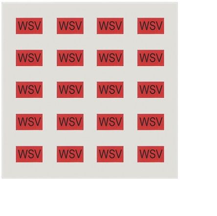 Siemens Red Adhesive Label Sheet, Pack of 20EA [5UH1086]; 613-368