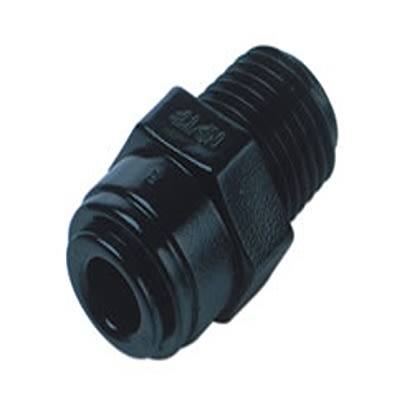 Norgren Pneufit D Series Push-in Fitting, Push In 8 mm to R 1/4, Threaded Connection Style, D01250828 [D01250828]; 613-596