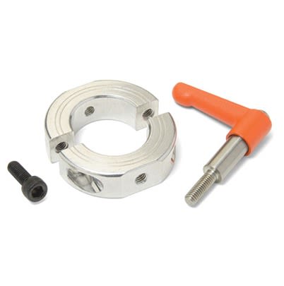 Ruland Shaft Collar, Two Piece, Clamp, Bore 40mm, OD 60mm, W 15mm, Aluminium [LVO-OF-MSP-40-A]; 614-193