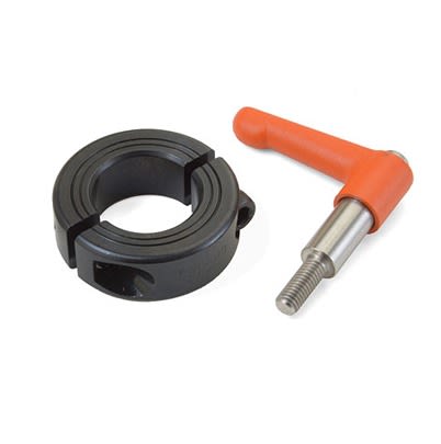 Ruland Shaft Collar, Two Piece, Clamp, Bore 30mm, OD 54mm, W 15mm, Steel [LVO-MSP-30-F]; 614-388