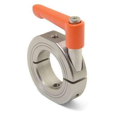 Ruland Shaft Collar, One Piece, Clamp, Bore 25mm, OD 45mm, W 15mm, 303 Stainless Steel [LVO-OF-MCL-25-SS]; 614-518
