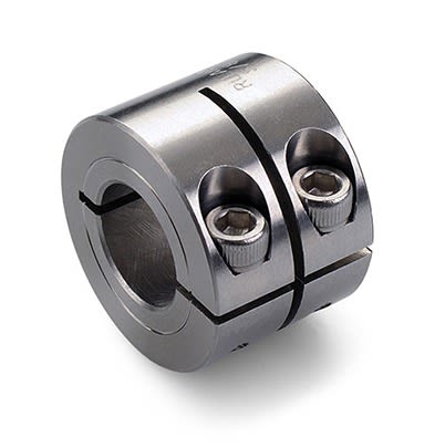 Ruland Shaft Collar, One Piece, Clamp, Bore 25mm, OD 45mm, W 31.6mm, 303 Stainless Steel [MWCL-25-SS]; 614-575