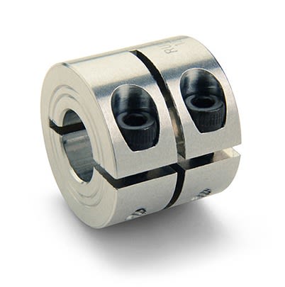 Ruland Shaft Collar, One Piece, Clamp, Bore 8mm, OD 18mm, W 19.6mm, Aluminium [MWCL-8-A]; 614-607