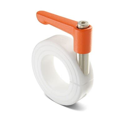 Ruland Shaft Collar, One Piece, Clamp, Bore 30mm, OD 54mm, W 15mm, Plastic [LVO-MCL-30-P]; 614-857