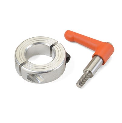 Ruland Shaft Collar, Two Piece, Clamp, Bore 36mm, OD 57mm, W 15mm, Aluminium [LVO-MSP-36-A]; 614-966