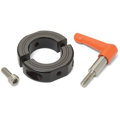 Ruland Shaft Collar, Two Piece, Clamp, Bore 16mm, OD 34mm, W 13mm, Aluminium [LVO-OF-MSP-16-AN]; 615-043