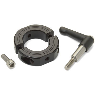 Ruland Shaft Collar, Two Piece, Clamp, Bore 35mm, OD 57mm, W 15mm, Aluminium [LV-OF-MSP-35-AN]; 615-089
