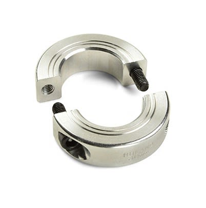 Ruland Shaft Collar, Two Piece, Clamp, Bore 13mm, OD 30mm, W 11mm, Aluminium [MSPB-13-A]; 615-230