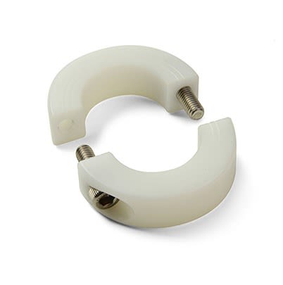 Ruland Shaft Collar, Two Piece, Clamp, Bore 20mm, OD 40mm, W 15mm, Plastic [MSPB-20-P]; 615-752