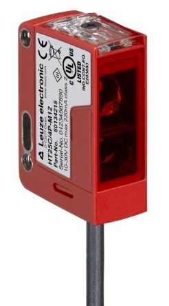 Leuze Diffuse Reflection Photoelectric Sensor, Rectangular Sensor, 0.006 → 0.28 m Detection Range [HT25CI-280F.F/4P-380]; 616-336