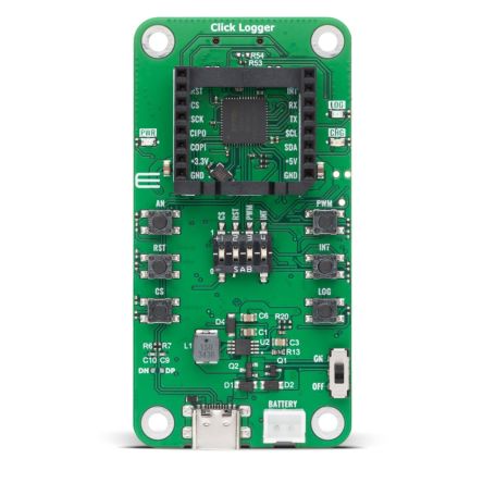 MikroElektronika Click Logger Sensor Add-On Board Add On Board for 8 Bit MCU Industrial [MIKROE-6548]; 616-983