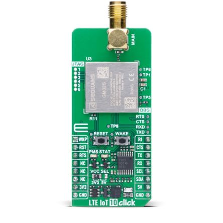 MikroElektronika LTE IoT 10 Click Sensor Add-On Board Add On Board for IoT Industrial [MIKROE-6563]; 616-985